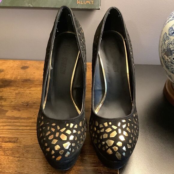Colin Stuart Black Platform Heels 👠 - Picture 2 of 6